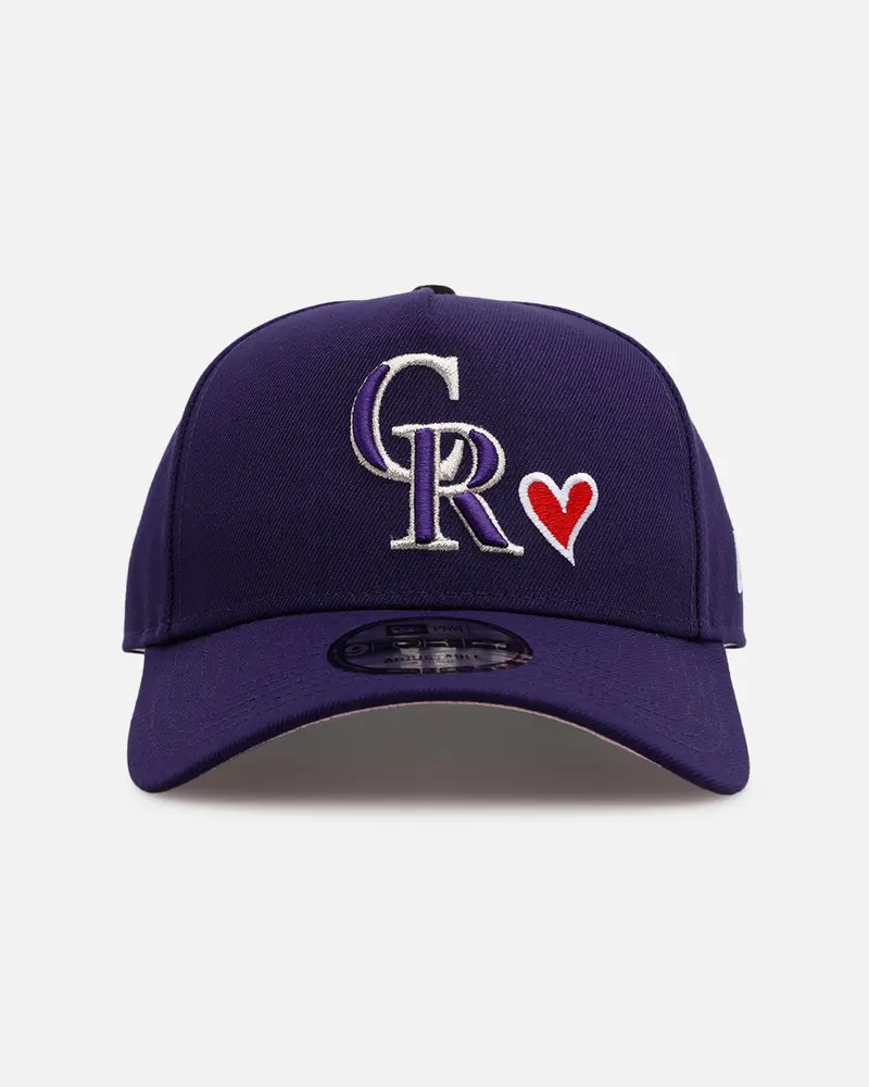 New Era Colorado Rockies 'Team Color Hearts' 9Forty A-Frame Snapback Official Team Color 1