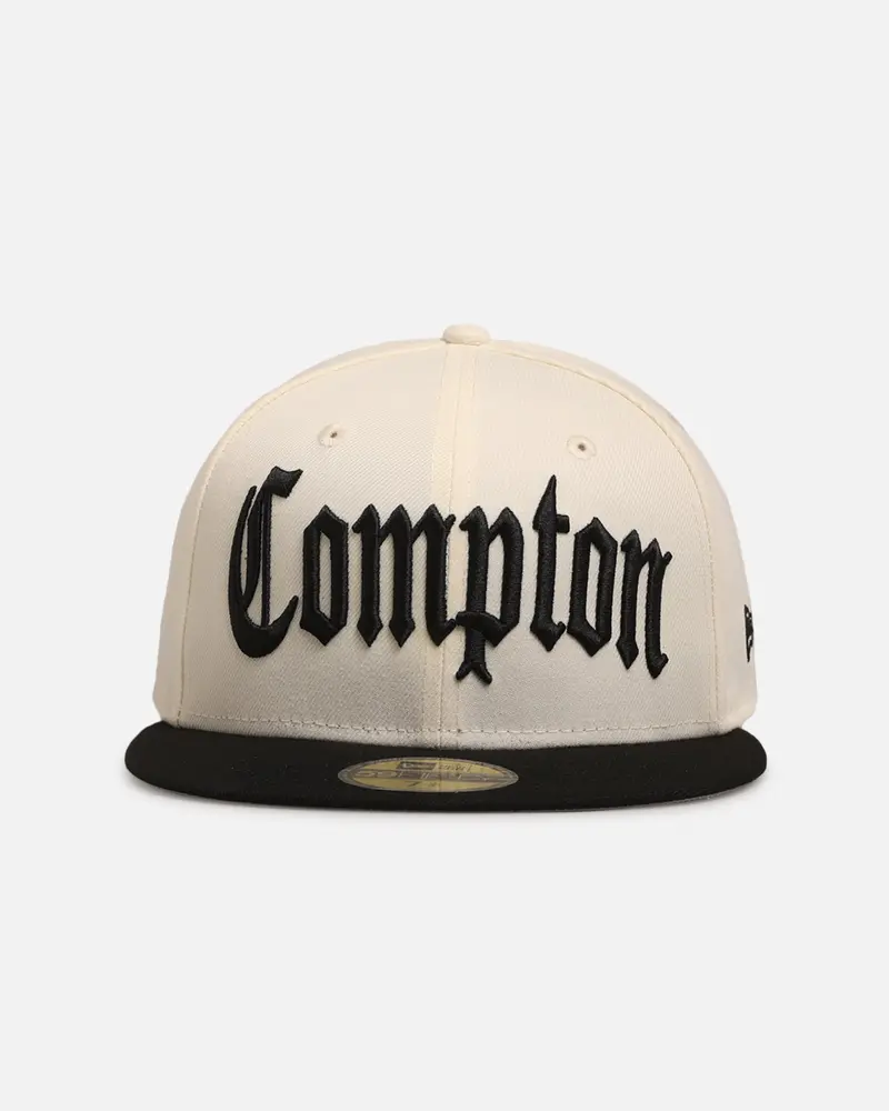 New Era Compton 'Homage' 59Fifty Fitted Chrome White/Black 1