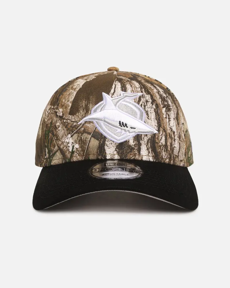 New Era Cronulla Sutherland Sharks 'Nrl Real Tree' 9Forty A-Frame Snapback Real Tree Camo 1