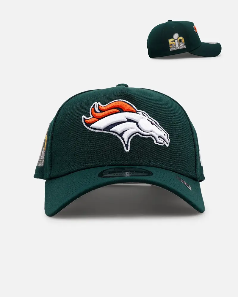 New Era Denver Broncos 'Evergreen' 9Forty A-Frame Snapback Dark Green 1