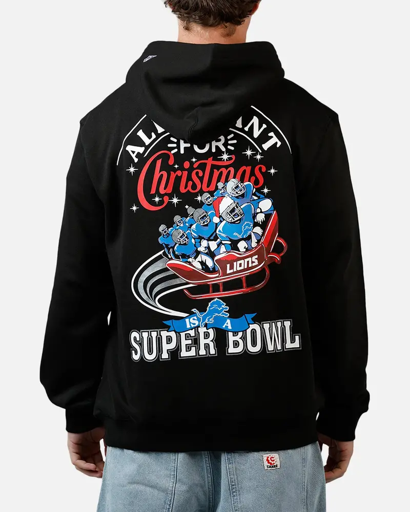 New Era Detroit Lions All I Want For Christmas Hoodie Black 1