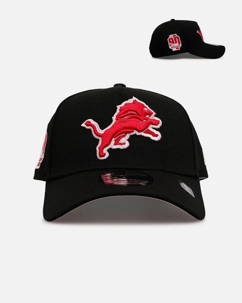 New Era Detroit Lions 'Black And Pink' 9Forty A-Frame Snapback Black/Pink 1