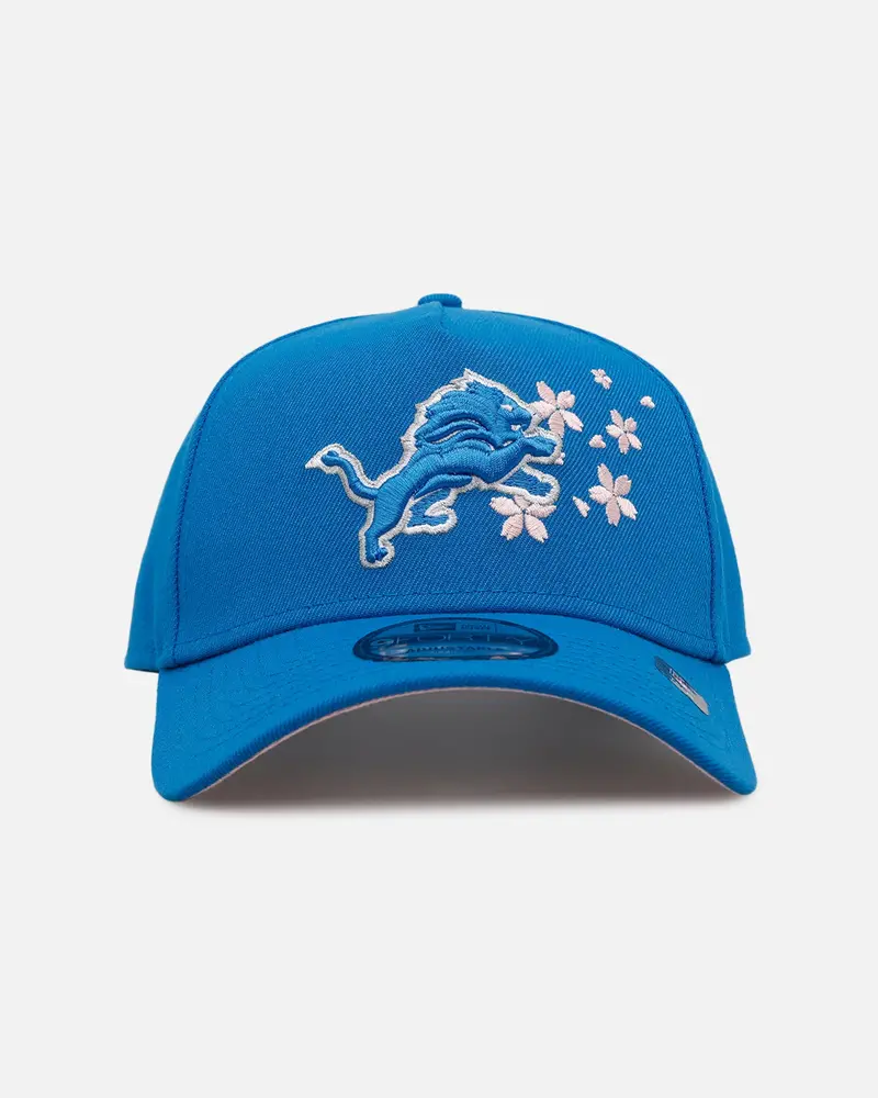 New Era Detroit Lions 'Cherry Blossoms' 9Forty A-Frame Snapback Official Team Color 1