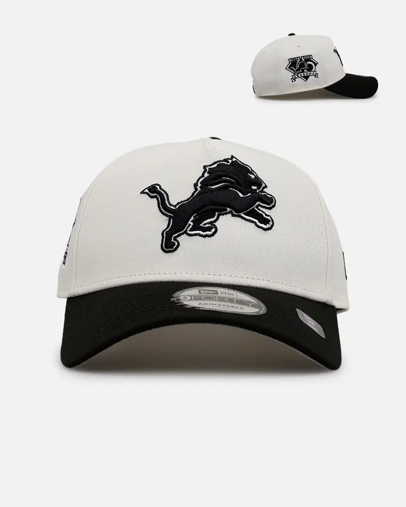 New Era Detroit Lions 'Chrome Black' 9Forty A-Frame Snapback Chrome/Black 1