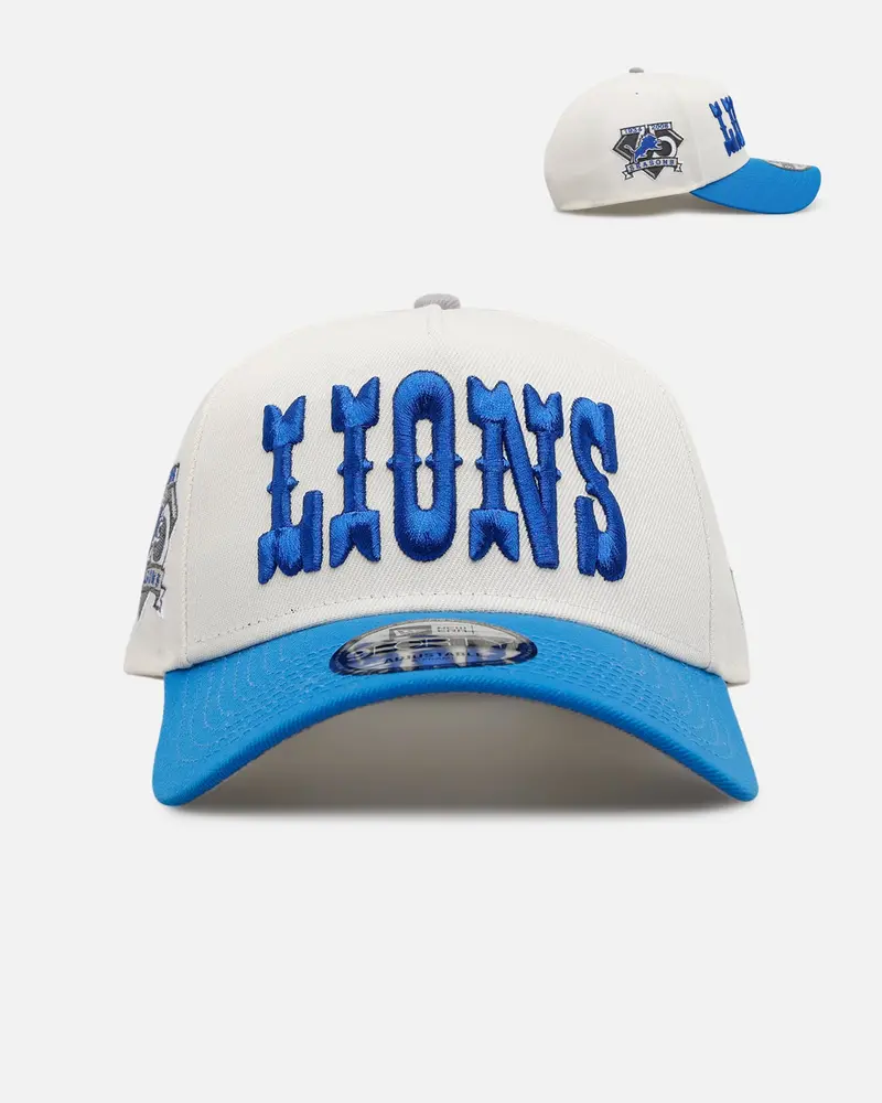 New Era Detroit Lions 'Chrome Metallic Wordmark' 9Forty A-Frame Snapback Chrome 1