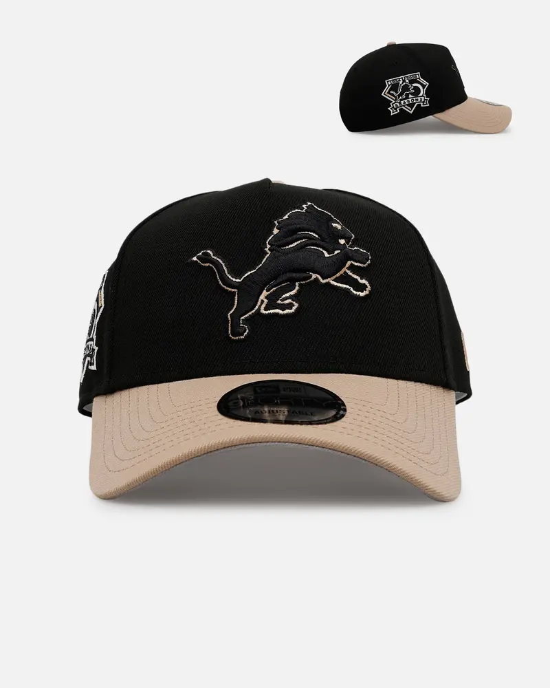 New Era Detroit Lions 'Desert Nights' 9Forty A-Frame Snapback Black/Camel 1