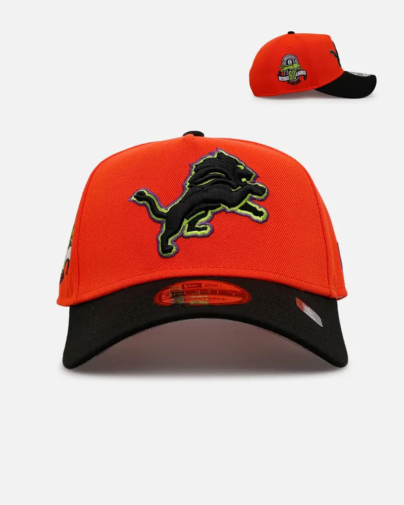 New Era Detroit Lions 'Halloween' 9Forty A-Frame Snapback Orange/Black 1