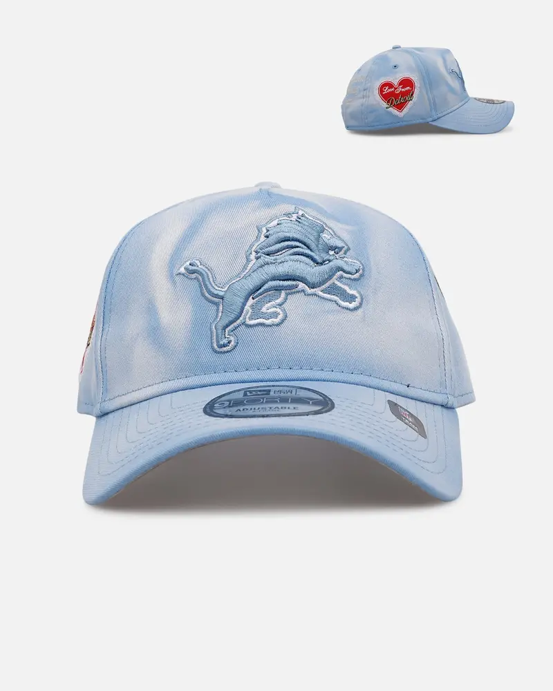New Era Detroit Lions 'Hopeless Romantic' 9Forty A-Frame Snapback Sky Blue 1
