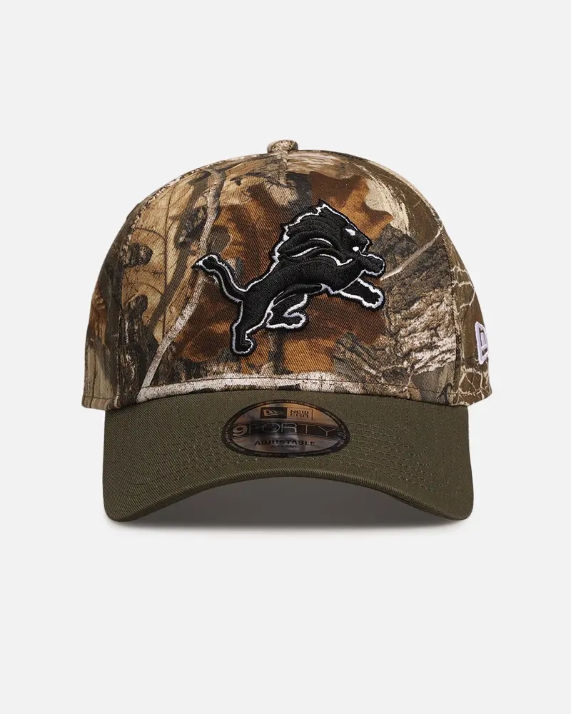 New Era Detroit Lions 'Nfl Season Kick Off' 9Forty A-Frame Snapback Realtree/Olive 1