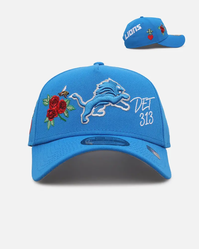 New Era Detroit Lions 'One Love' 9Forty A-Frame Snapback Official Team Color 1