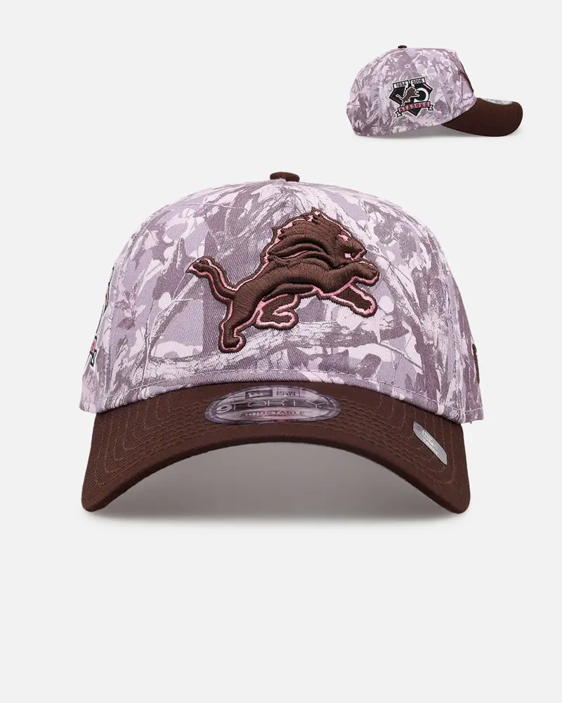 New Era Detroit Lions 'Pink Tree Camo' 9Forty A-Frame Snapback Pink 1