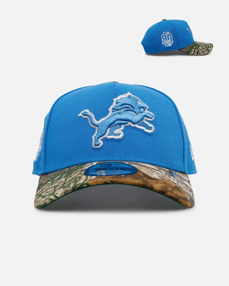 New Era Detroit Lions 'Realtree Visor' 9Forty A-Frame Snapback Official Team Color 1