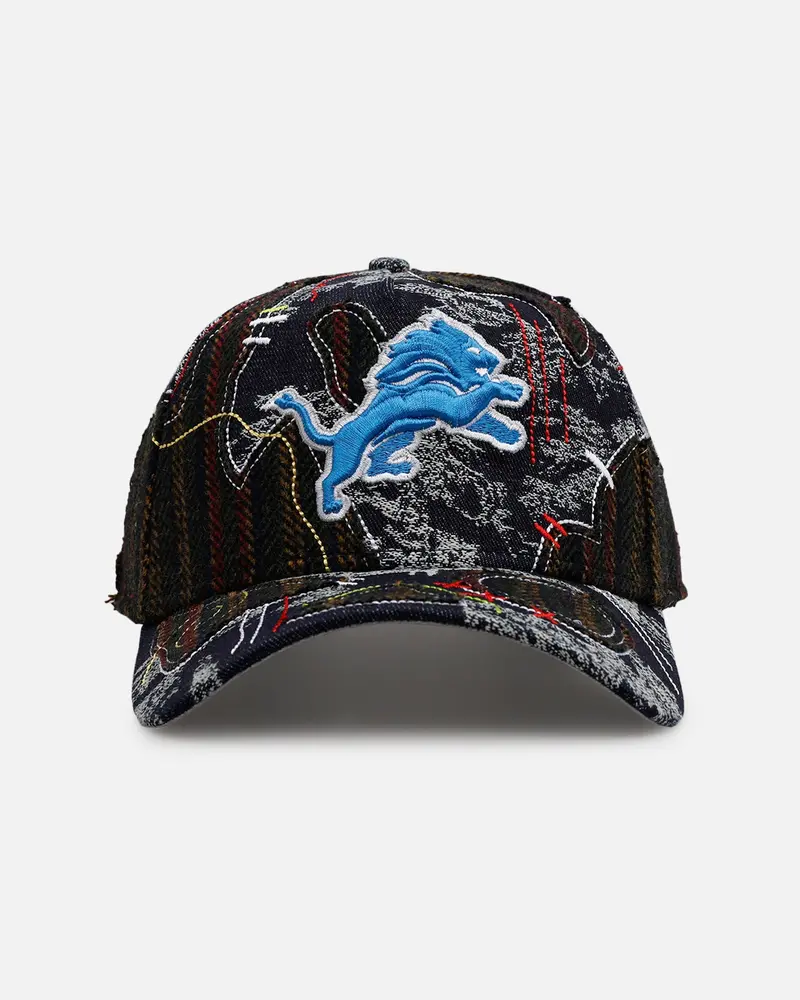 New Era Detroit Lions 'Running Stitch' 9Forty A-Frame Snapback Multi 1