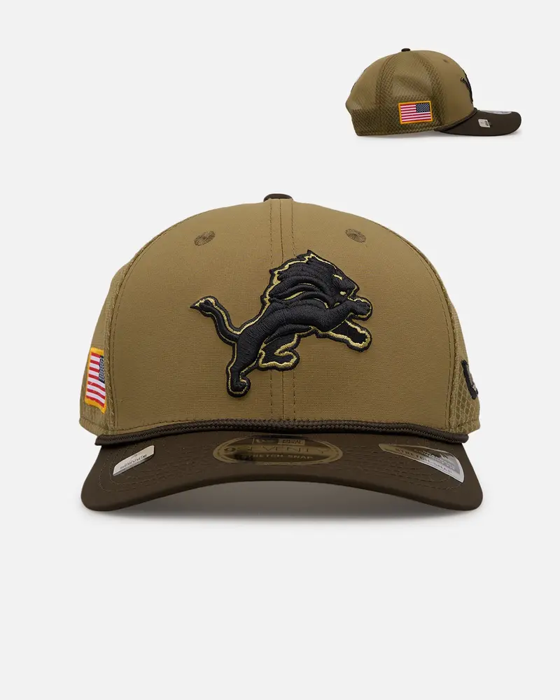 New Era Detroit Lions 'Salute' 9Seventy Snapback Olive 1