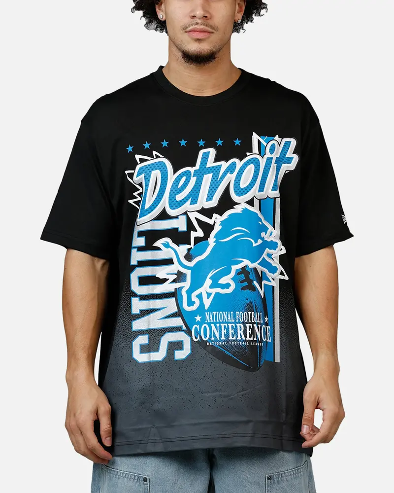 New Era Detroit Lions Sport Class T-Shirt Black 1