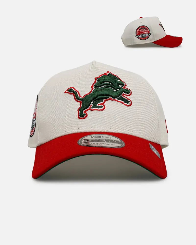 New Era Detroit Lions 'Strawberry' 9Forty A-Frame Snapback Chrome/Red 1