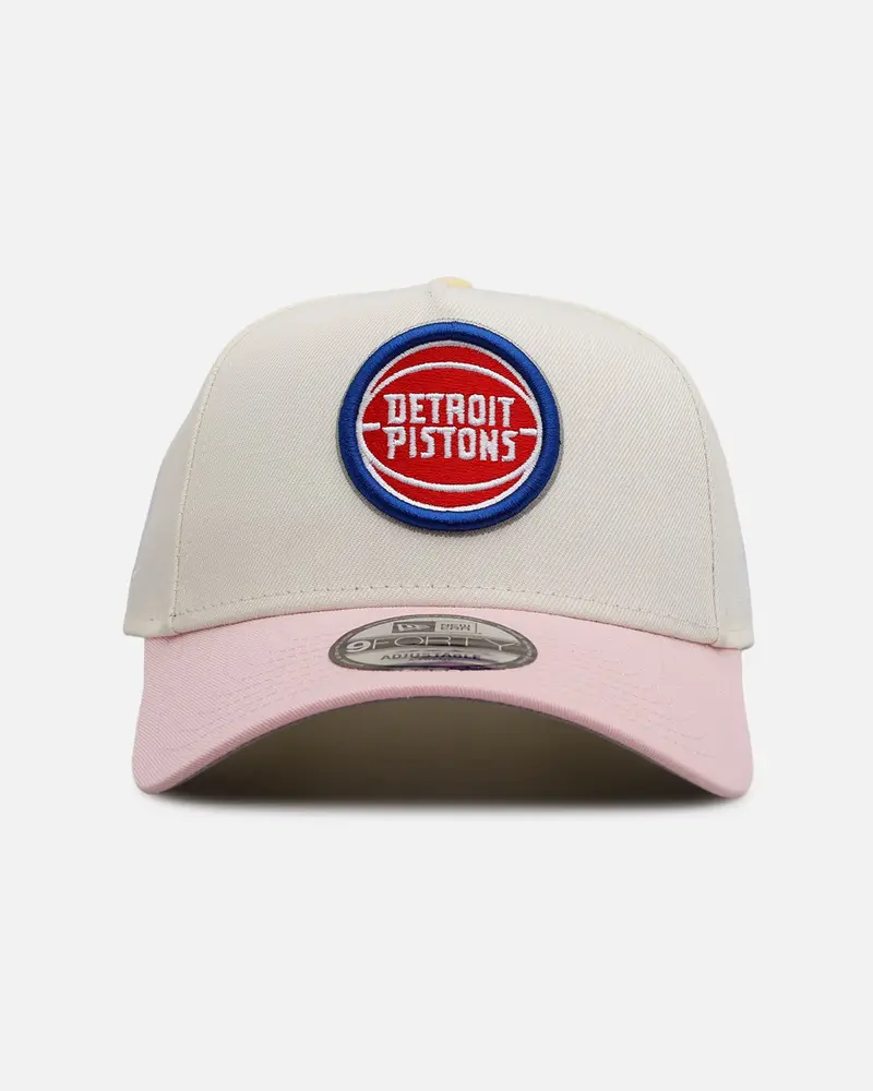 New Era Detroit Pistons 'Pink Lemonade' 9Forty A-Frame Snapback Pink/Yellow 1
