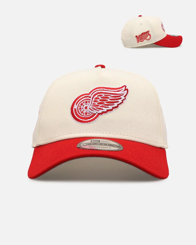 New Era Detroit Red Wings 'Team Color Visor' 9Forty A-Frame Snapback Chrome/Official Team Color 1