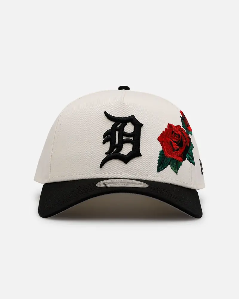 New Era Detroit Tigers 'Chrome Black Roses' 9Forty A-Frame Snapback Chrome/Black 1