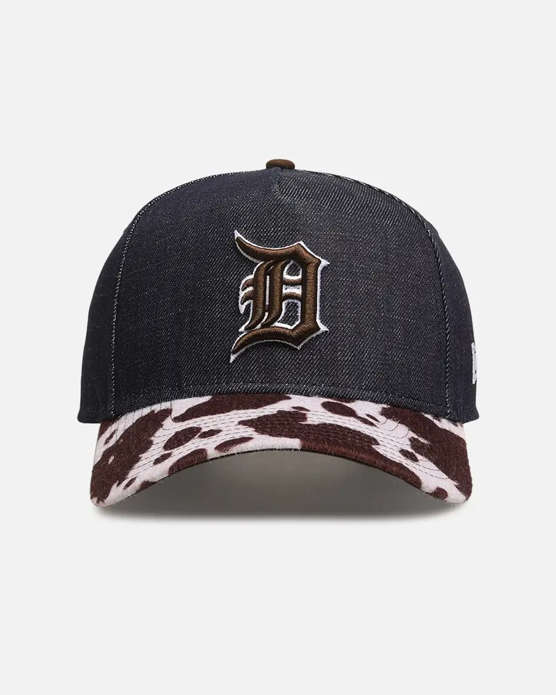 New Era Detroit Tigers 'Denim Cowhide' 9Forty A-Frame Snapback Navy 1