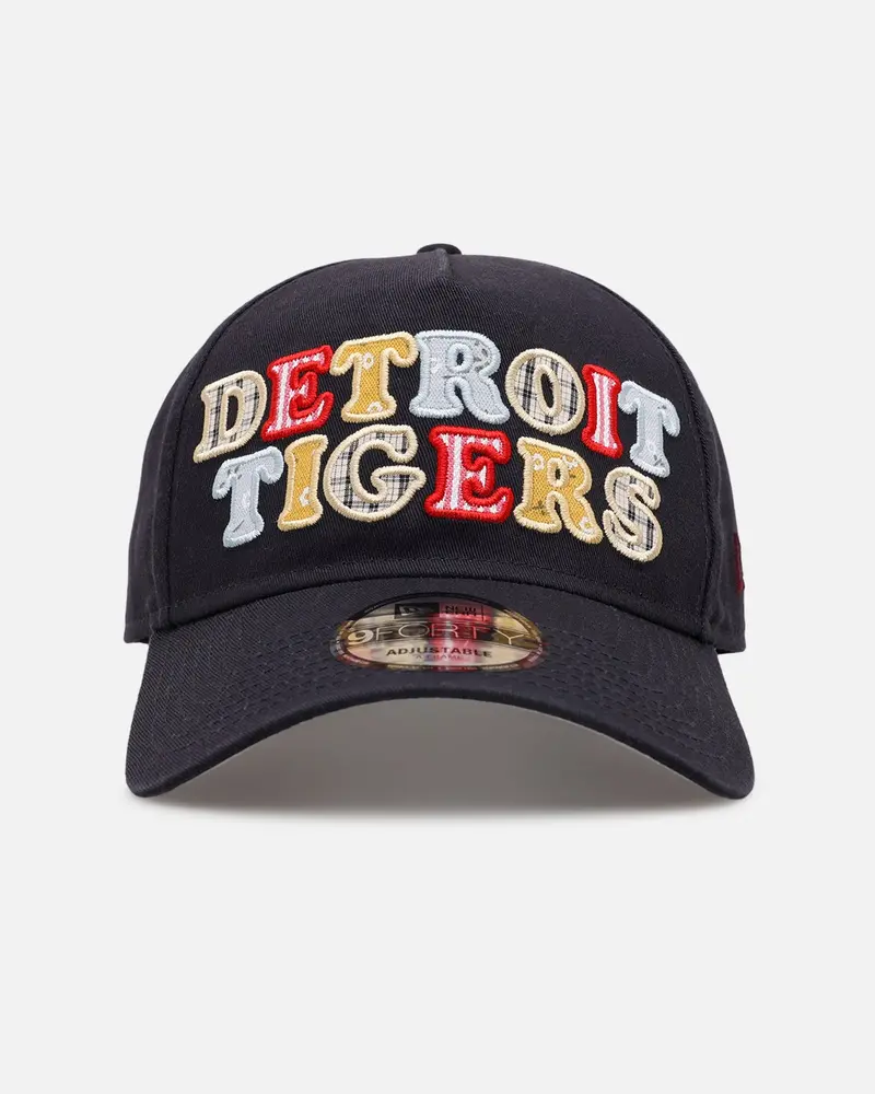 New Era Detroit Tigers 'Fabric Shop' 9Forty A-Frame Snapback Navy 1