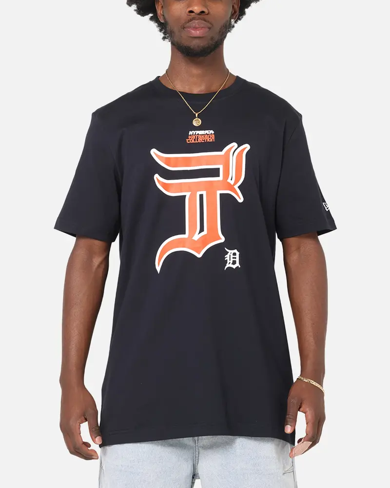 New Era Detroit Tigers 'Hyperfly Katakana X Mlb' T-Shirt Navy 1