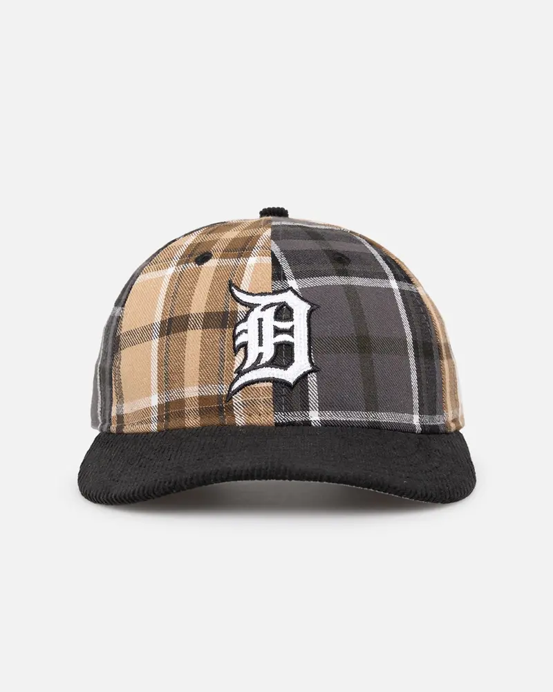 New Era Detroit Tigers 'Multi Panel Plaid' 9Fifty High Crown Strapback Plaid 1
