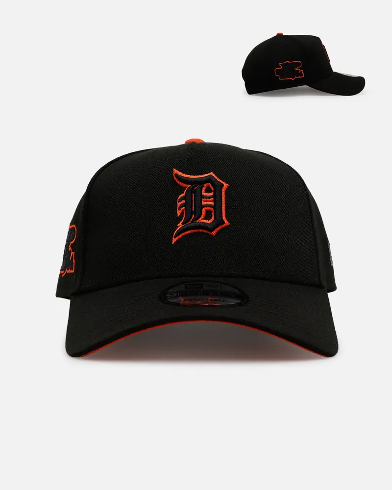 New Era Detroit Tigers 'Outline' 9Forty A-Frame Snapback Black 1