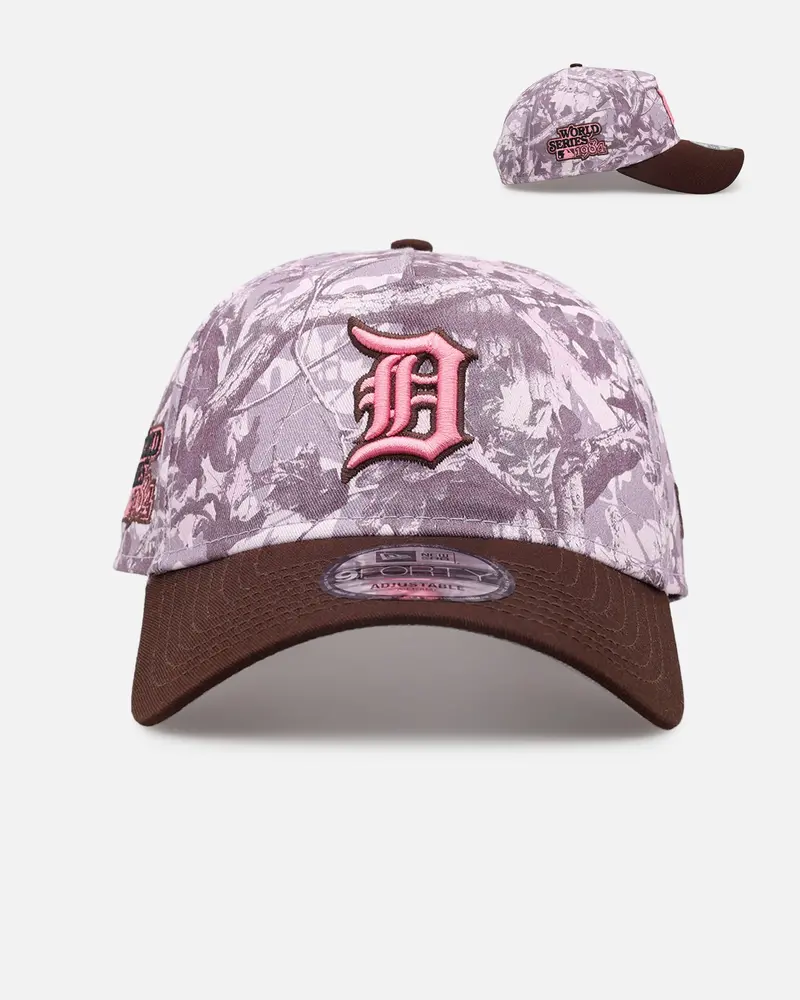 New Era Detroit Tigers 'Pink Tree Camo' 9Forty A-Frame Snapback Pink 1