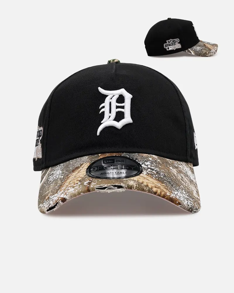New Era Detroit Tigers 'Seasoned Camo' 9Forty A-Frame Snapback Black/Camo 1