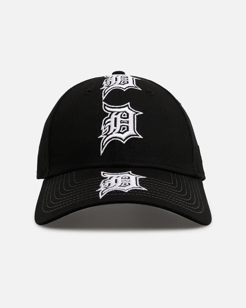 New Era Detroit Tigers 'Spine' 9Forty A-Frame Strapback Black/White 1