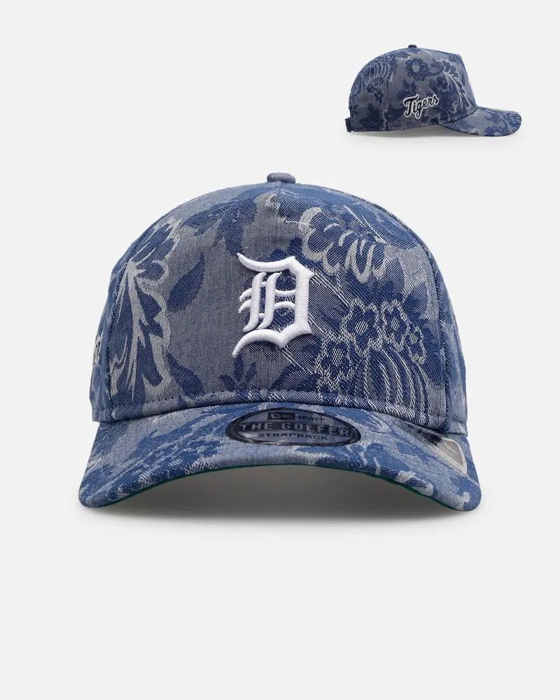 New Era Detroit Tigers 'Three Looms' Golfer Strapback Denim 1