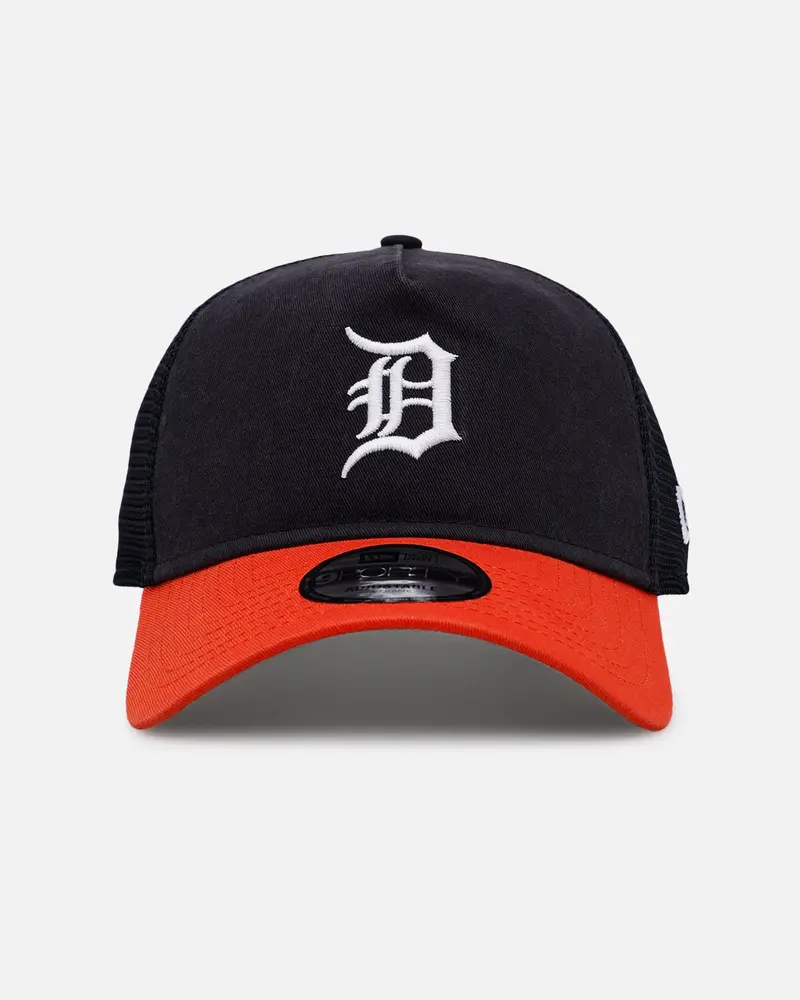 New Era Detroit Tigers 'Washed Truckers' 9Forty A-Frame Trucker Snapback Official Team Color 1