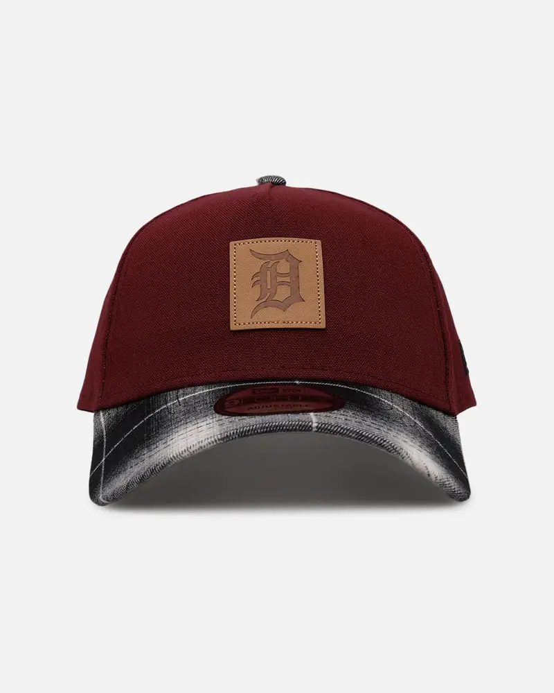 New Era Detroit Tigers 'Workwear' 9Forty A-Frame Snapback Maroon 1