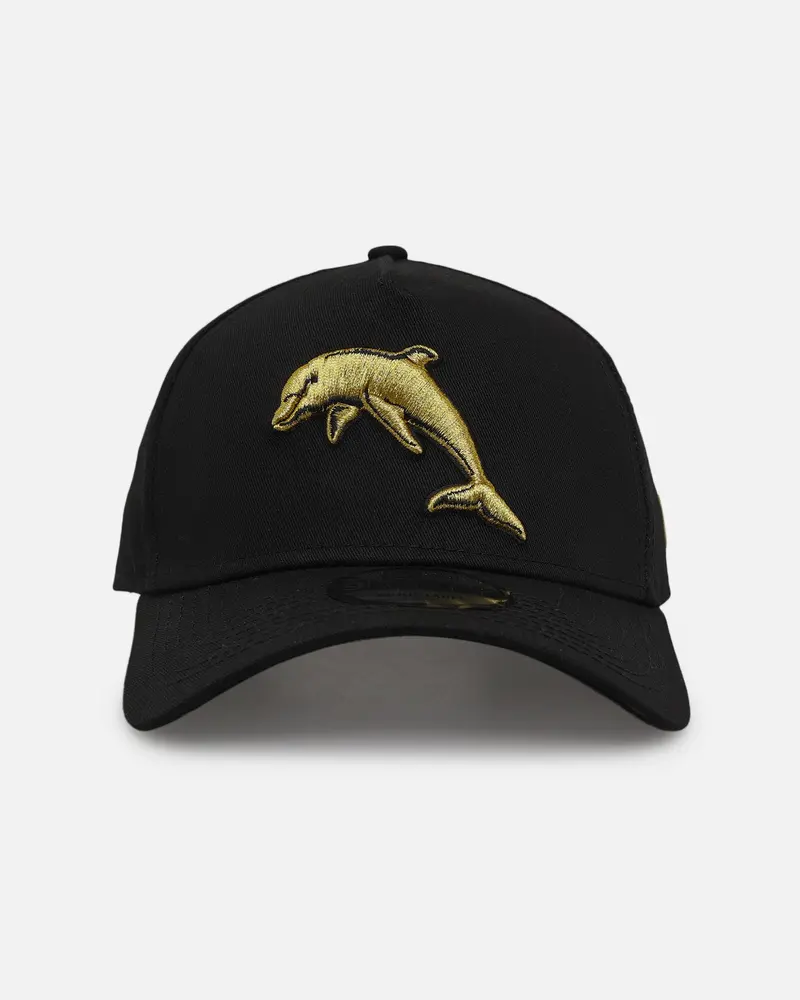 New Era Dolphins 9Forty A-Frame Snapback Black/Gold 1