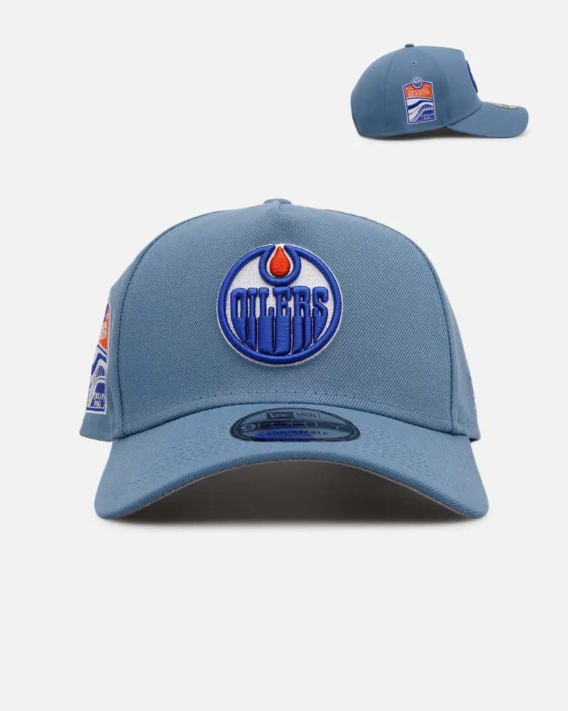 New Era Edmonton Oilers 'Faded Blue' 9Forty A-Frame Snapback Faded Blue 1