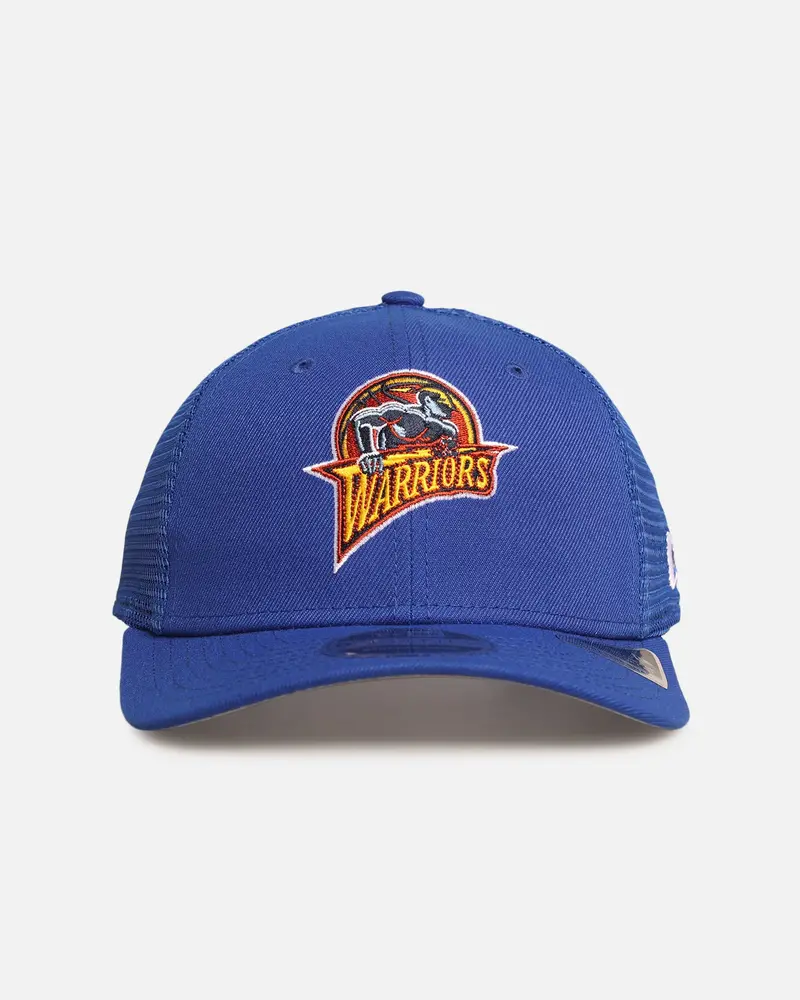 New Era Golden State Warriors 'Hwc' 9Seventy Trucker Stretch Snapback Medium Blue 1