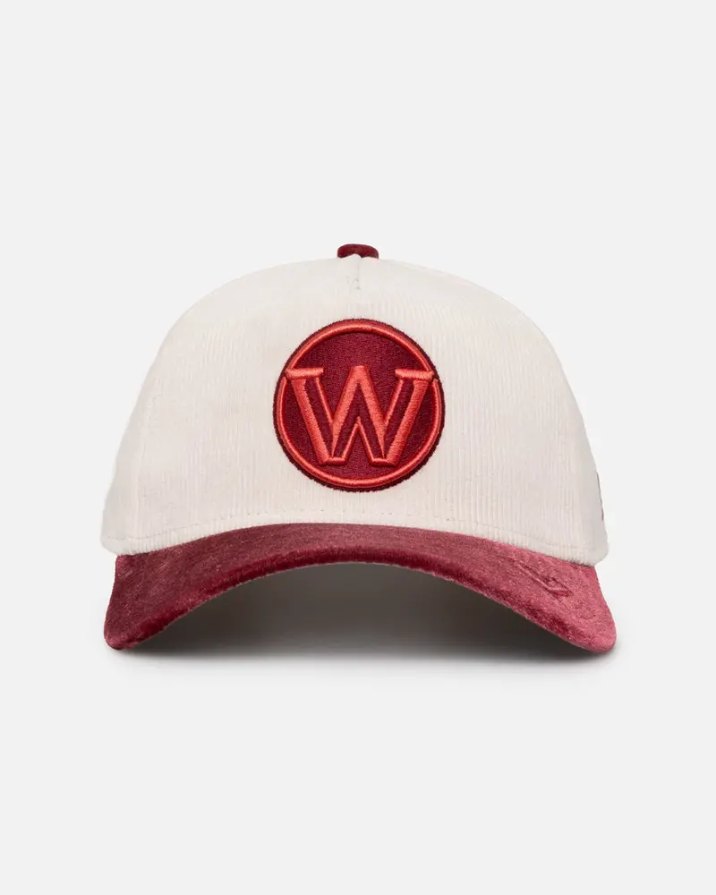 New Era Golden State Warriors 'Premium Corduroy Velvet' 9Forty A-Frame Snapback Chrome White/Cardinal 1
