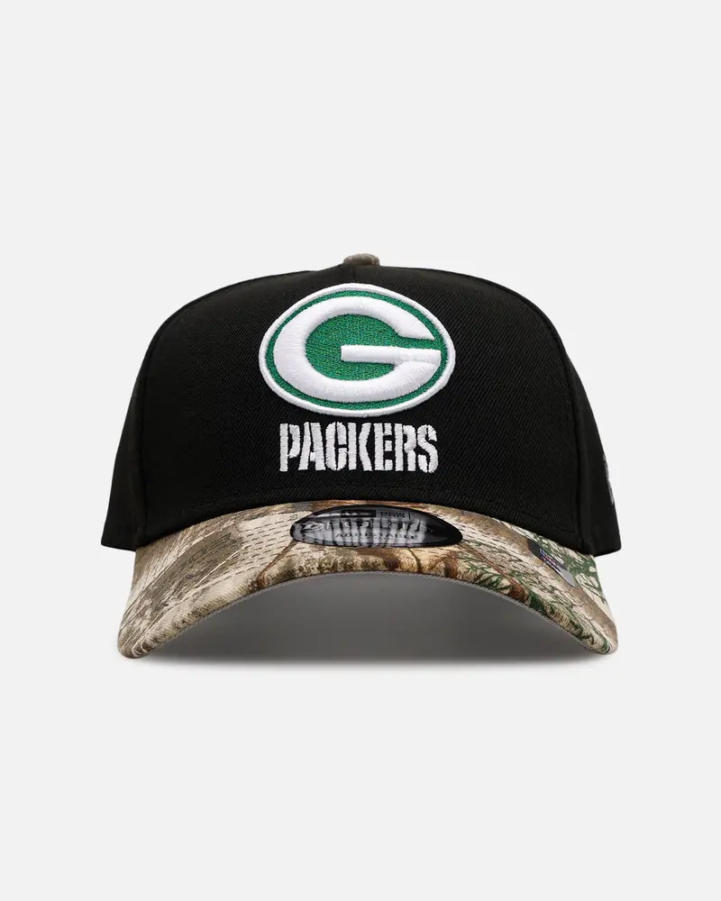 New Era Green Bay Packers 'Black Crown Realtree Visor' 9Forty A-Frame Snapback Realtree Edge/Black 1