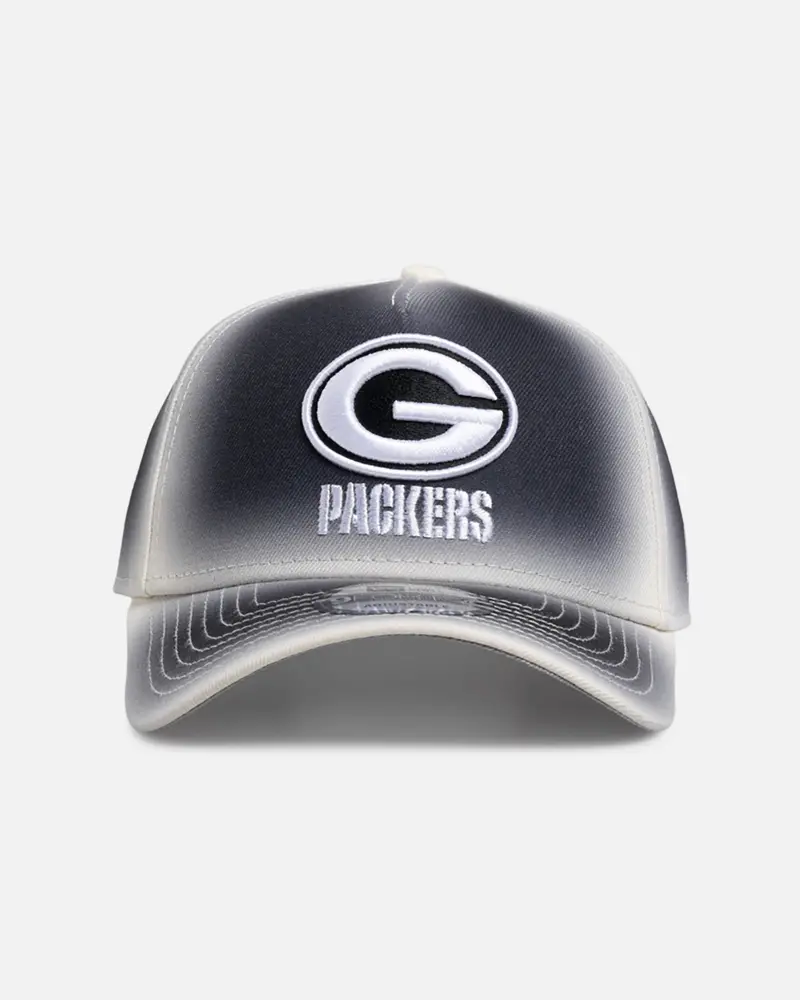 New Era Green Bay Packers 'Gradient Edge Reverse' 9Forty A-Frame Snapback Black/White 1