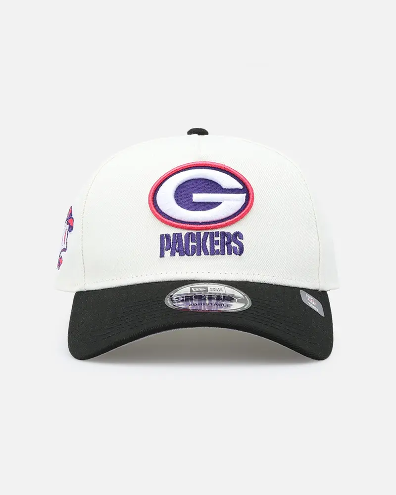 New Era Green Bay Packers 'Neon Nights' 9Forty Snapback Chrome/Black 1