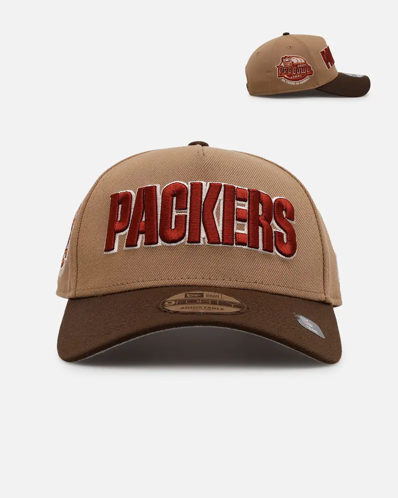 New Era Green Bay Packers 'Thanksgiving Football' 9Forty A-Frame Snapback Khaki 1