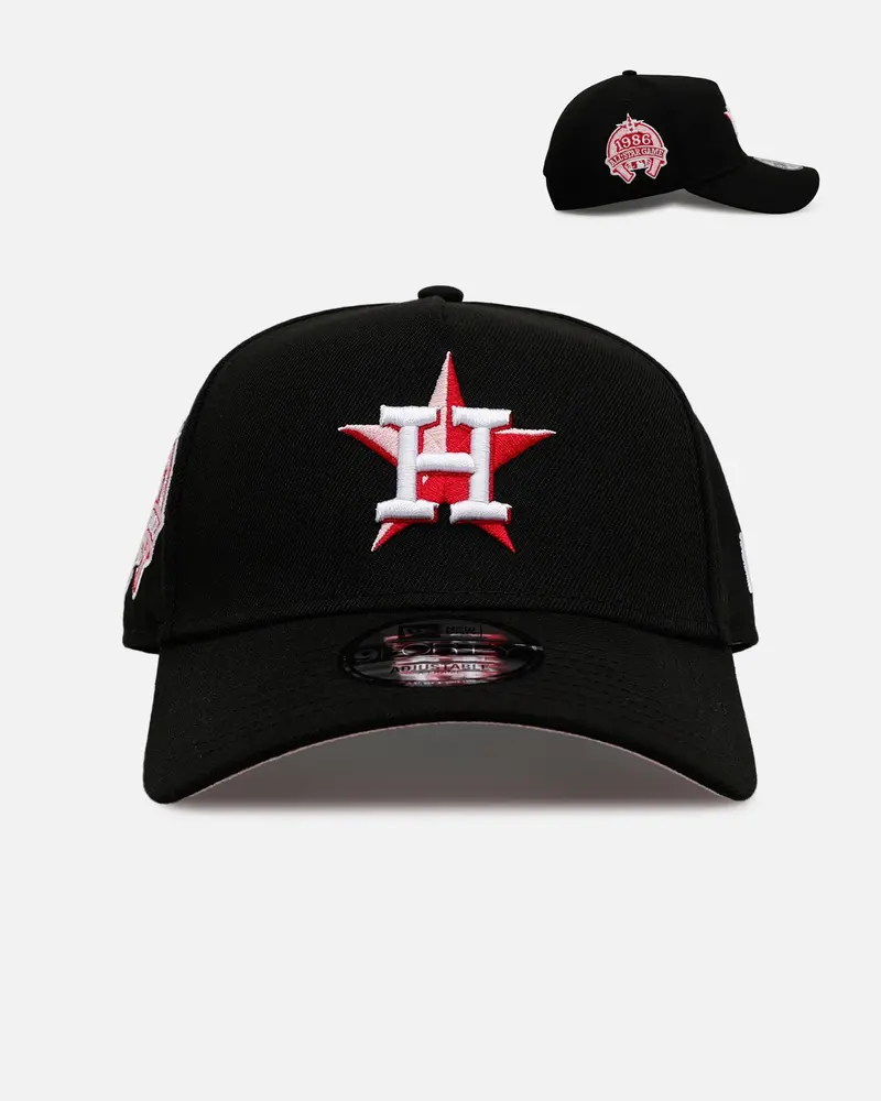 New Era Houston Astros 'Black And Pink' 9Forty A-Frame Snapback Black/Pink 1