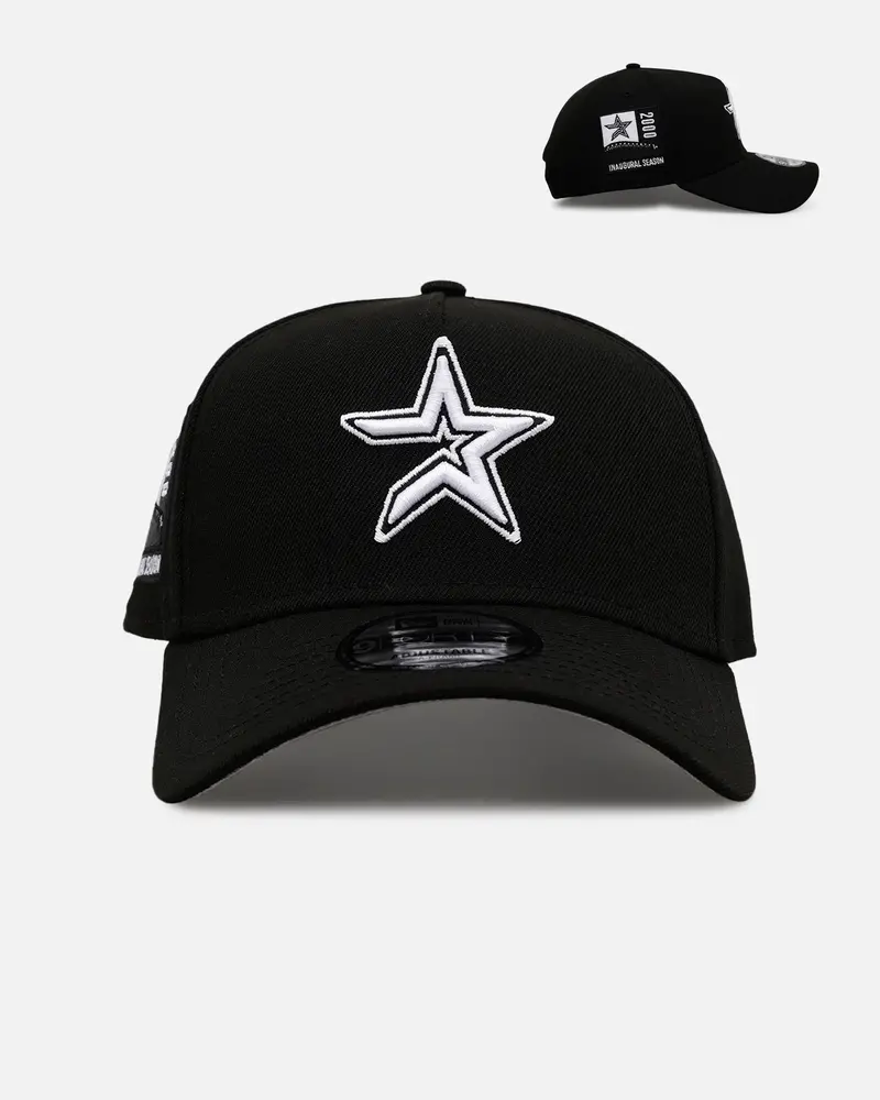 New Era Houston Astros 'Black And White' 9Forty A-Frame Snapback Black/White 1