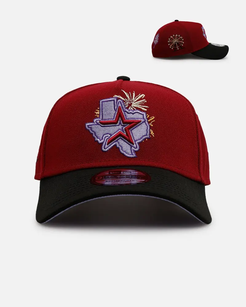 New Era Houston Astros 'Carnival' 9Forty A-Frame Snapback Cardinal 1