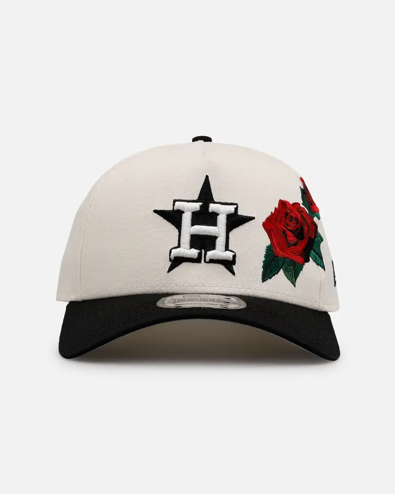 New Era Houston Astros 'Chrome Black Roses' 9Forty A-Frame Snapback Chrome/Black 1