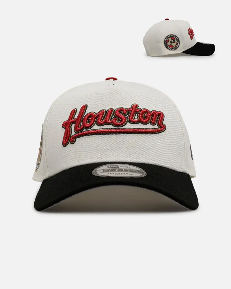 New Era Houston Astros 'Chrome Metallic Wordmark' 9Forty A-Frame Snapback Chrome 1