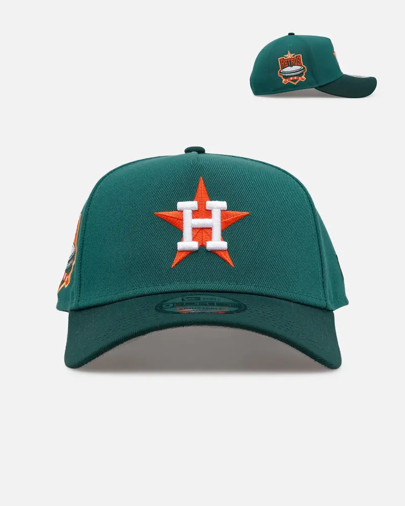 New Era Houston Astros 'Citrus 2.0' 9Forty A-Frame Snapback Dark Green/Orange 1