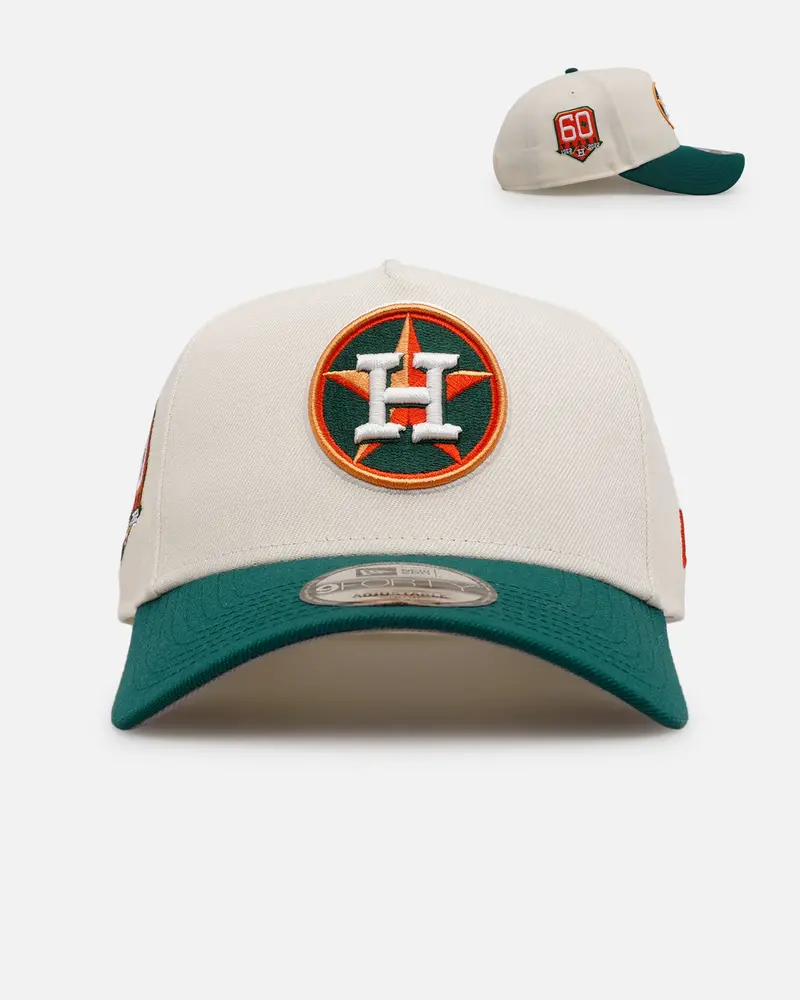 New Era Houston Astros 'Citrus' 9Forty A-Frame Snapback Chrome/Green/Orange 1