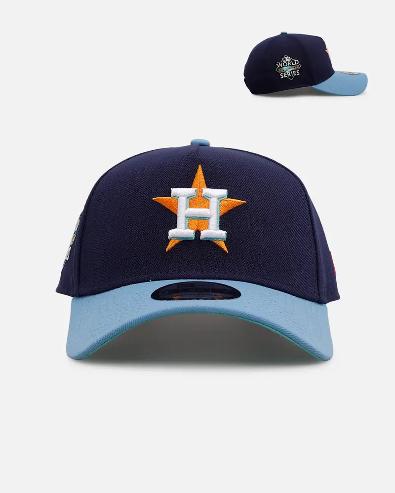New Era Houston Astros 'Coral' 9Forty A-Frame Snapback Navy/Sky 1
